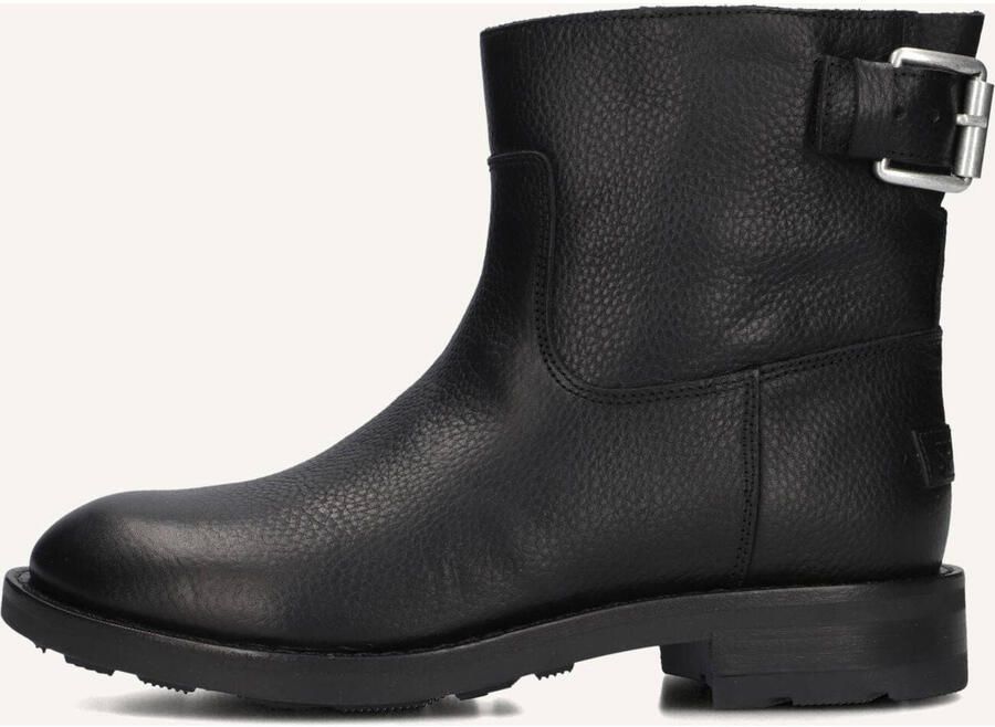 SHABBIES Enkelboots Dames Alyd Maat: 39 Materiaal: Leer Kleur: Zwart - Foto 2