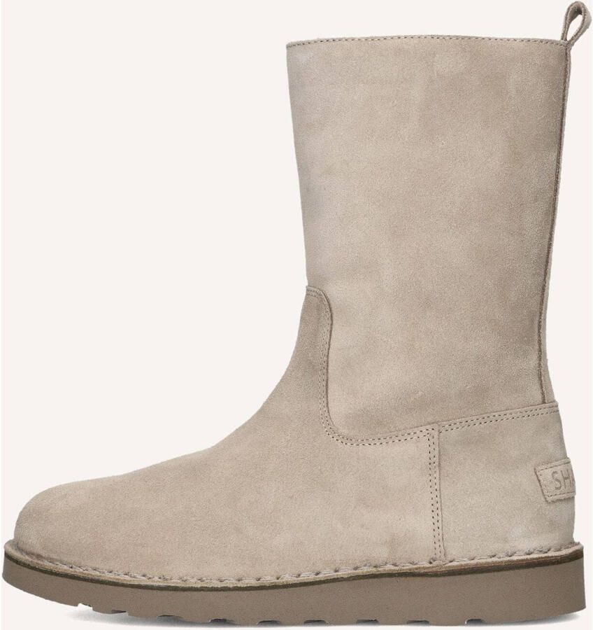 SHABBIES Enkelboots Dames Palissa Mia High Zip Suède Beige - Foto 2