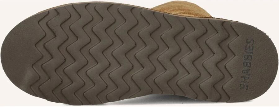 SHABBIES Enkelboots Dames Palissa Mia High Zip Suède Bruin - Foto 4