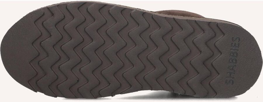 SHABBIES Enkelboots Dames Palissa Mia Zip Suède Bruin - Foto 3