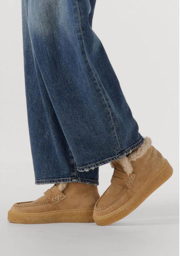 SHABBIES Enkelboots Dames Senna Anna Suède Beige - Foto 3