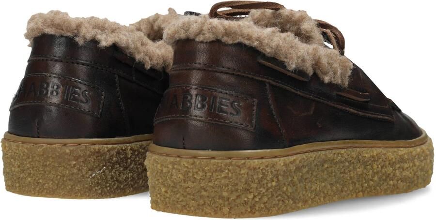 SHABBIES Veterschoenen Dames Chewy Moccasin Maat: 36 Materiaal: Leer Kleur: Bruin - Foto 7