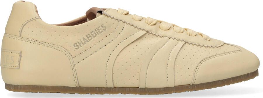 SHABBIES Lage Sneakers Dames Ciska Base Maat: 40 Materiaal: Leer Kleur: Beige - Foto 3