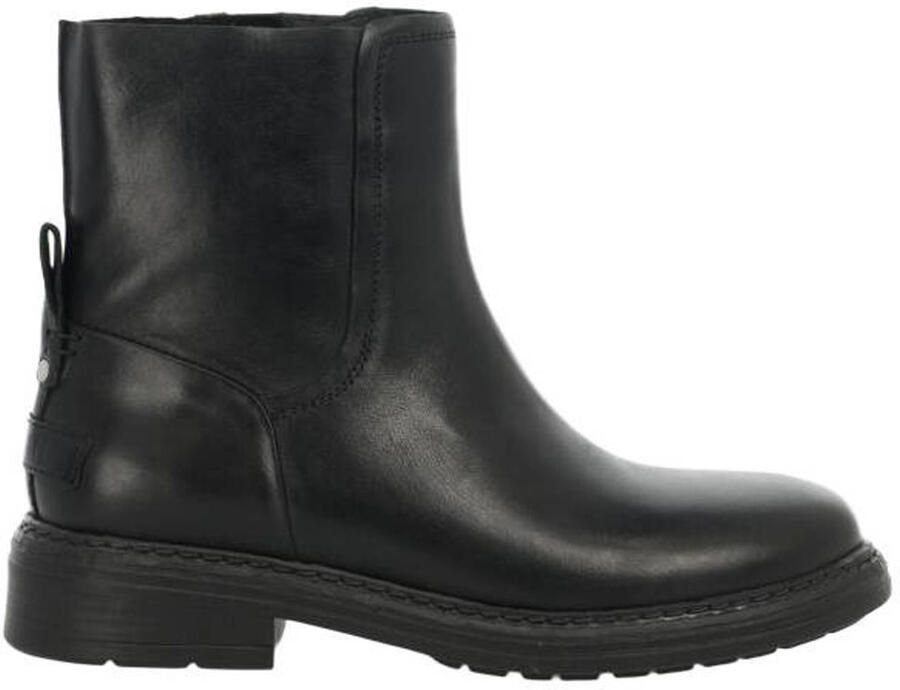 Shabbies Amsterdam Duck Ankle leren enkellaarzen zwart