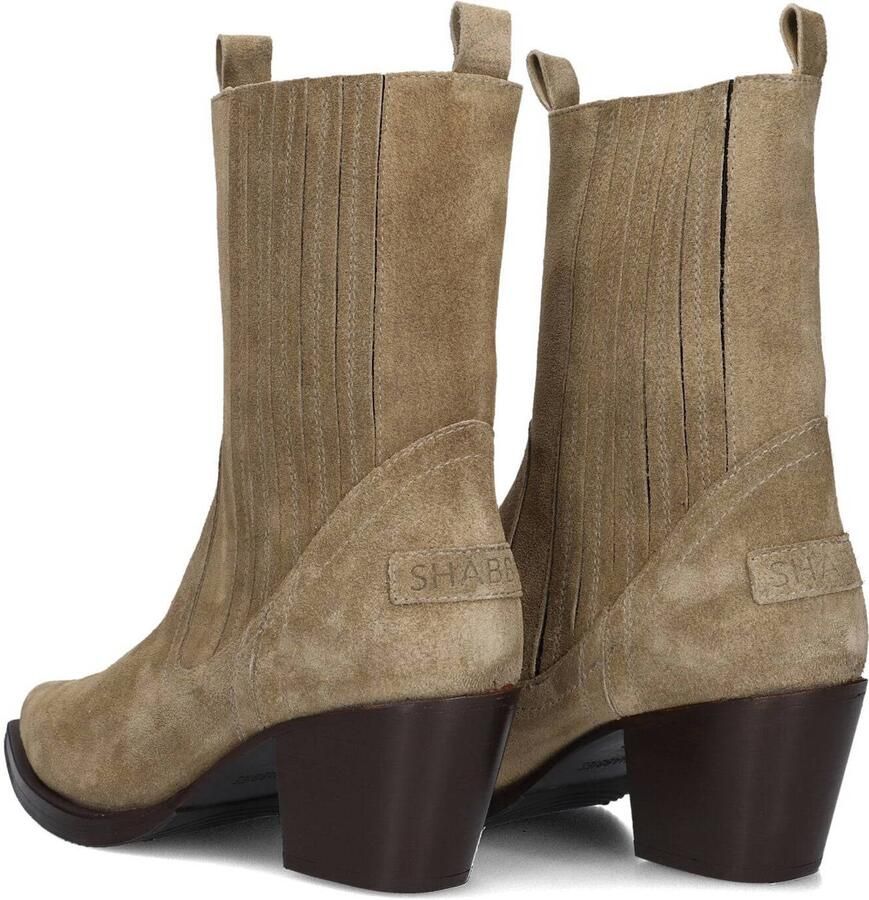 SHABBIES Enkellaarsjes Dames Jaymie Shelly Maat: 40 Materiaal: Suède Kleur: Taupe - Foto 3