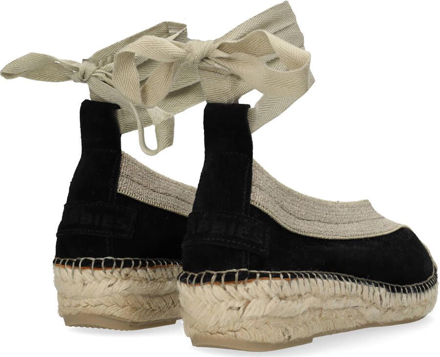 Shabbies Amsterdam Palma Kimono espadrille Suède Zwart - Foto 2