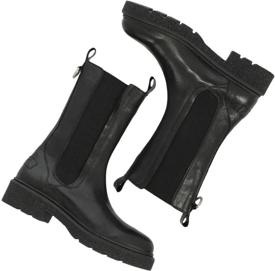 SHABBIES Chelsea Boots Dames Jacy Shelly Maat: 39 Materiaal: Leer Kleur: Zwart - Foto 2