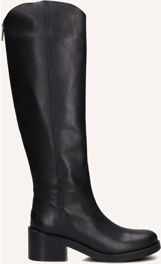 SHABBIES Hoge Laarzen Dames Lakey Ride Maat: 39 Materiaal: Leer Kleur: Zwart
