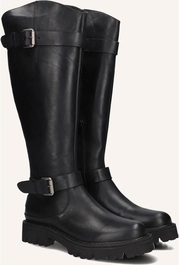 SHABBIES Hoge Laarzen Dames Marjorie Baker Maat: 38 Materiaal: Leer Kleur: Zwart - Foto 2