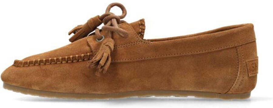 SHABBIES Mocassins Dames Ciska Mocca Maat: 38 Materiaal: Suède Kleur: Bruin - Foto 7