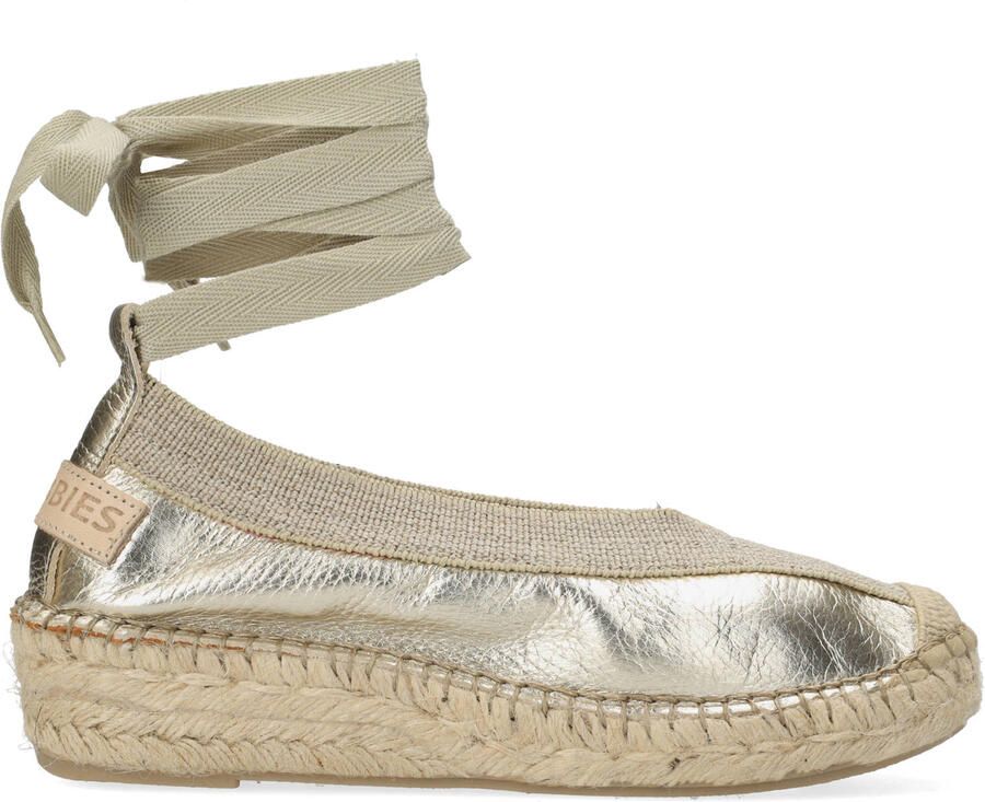Shabbies Amsterdam Palma Kimono espadrille Metallic Lichtgoud - Foto 2