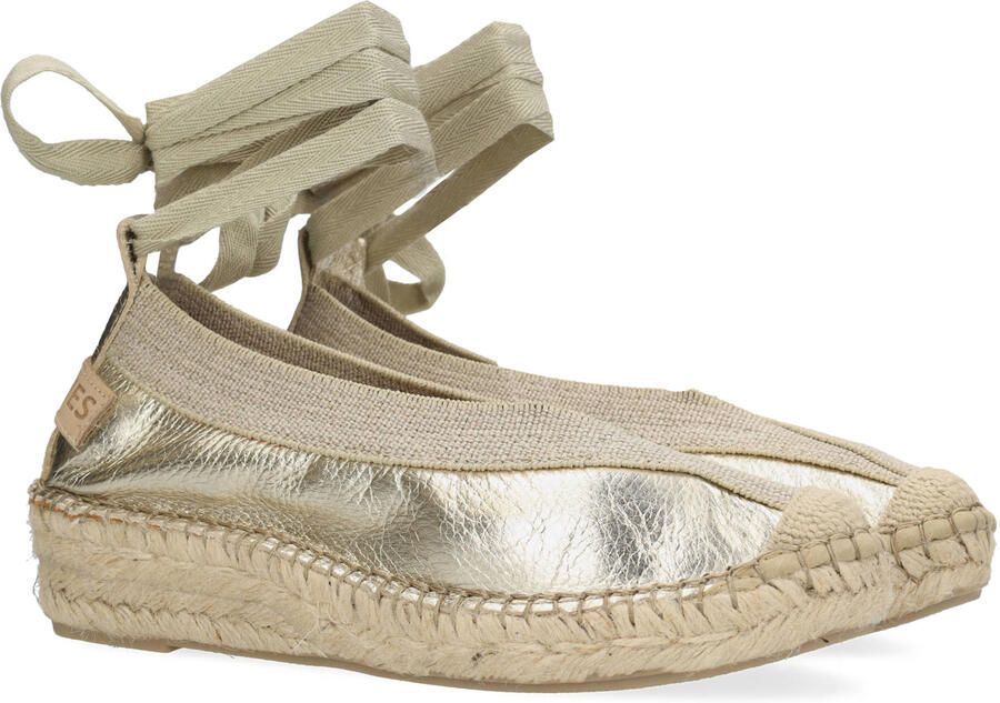 Shabbies Amsterdam Palma Kimono espadrille Metallic Lichtgoud - Foto 3
