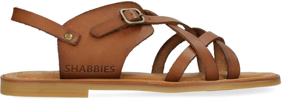 Shabbies Amsterdam Angel Cross Sandaal Vachetta Cognac