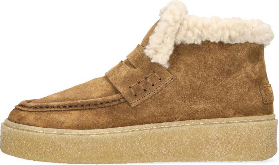 SHABBIES Enkelboots Dames Senna Anna Maat: 38 Materiaal: Suède Kleur: Bruin - Foto 3