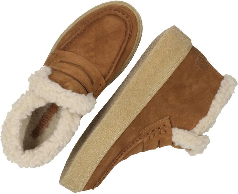 SHABBIES Lage Sneakers Dames Senna Anna Maat: 42 Materiaal: Suède Kleur: Camel - Foto 2