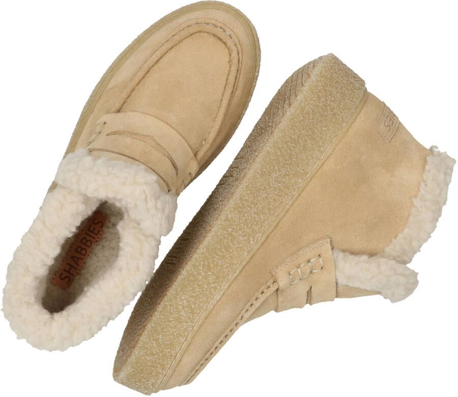 Shabbies Amsterdam Senna Anna leren suède sneakers beige - Foto 2
