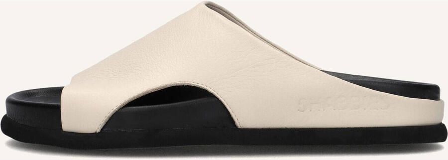 SHABBIES Badslippers Dames Inga Close Maat: 40 Materiaal: Leer Kleur: Beige - Foto 6