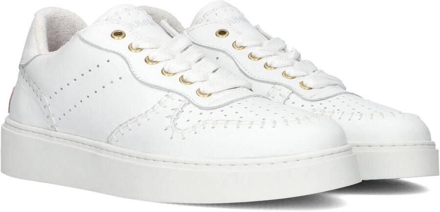 SHABBIES Lage Sneakers Dames Bossa Festa Leer Wit - Foto 2