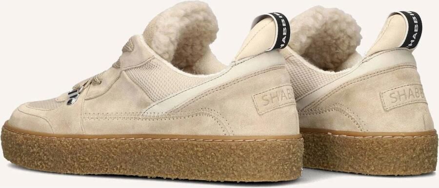 SHABBIES Lage Sneakers Dames Chewy Unna Maat: 36 Materiaal: Suède Kleur: Beige - Foto 2