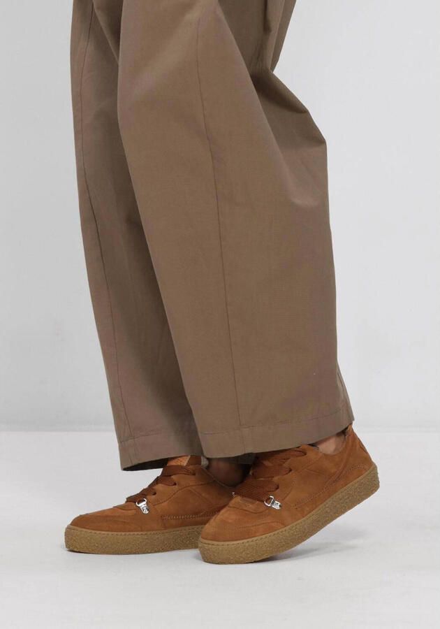 SHABBIES Lage Sneakers Dames Chewy Unna Maat: 42 Materiaal: Suède Kleur: Camel