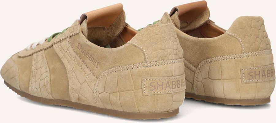 SHABBIES Lage Sneakers Dames Ciska Base Maat: 42 Materiaal: Suède Kleur: Beige - Foto 3
