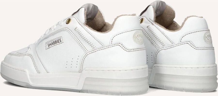 Shabbies Amsterdam Shabbies Revin Contra Sneakers Dames Leren Sneaker Wit - Foto 4