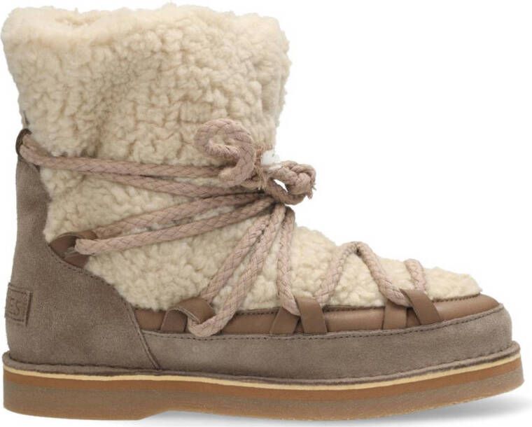 Shabbies Amsterdam suede snowboots taupe