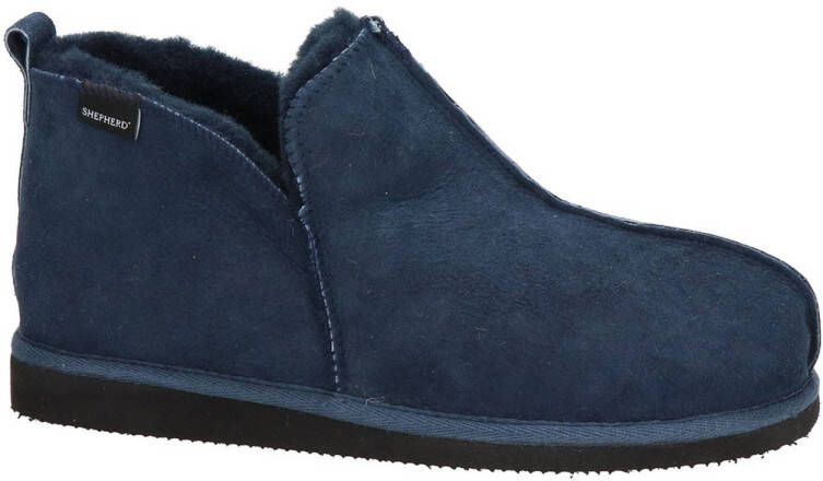 Shepherd suède pantoffels blauw