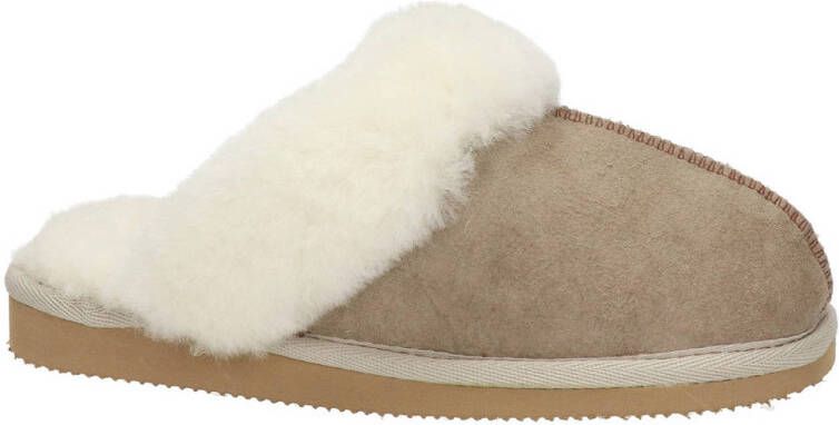 Shepherd suède pantoffels taupe