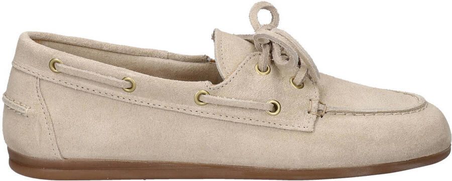 Shoecolate Leom suède bootschoenen ecru - Foto 2