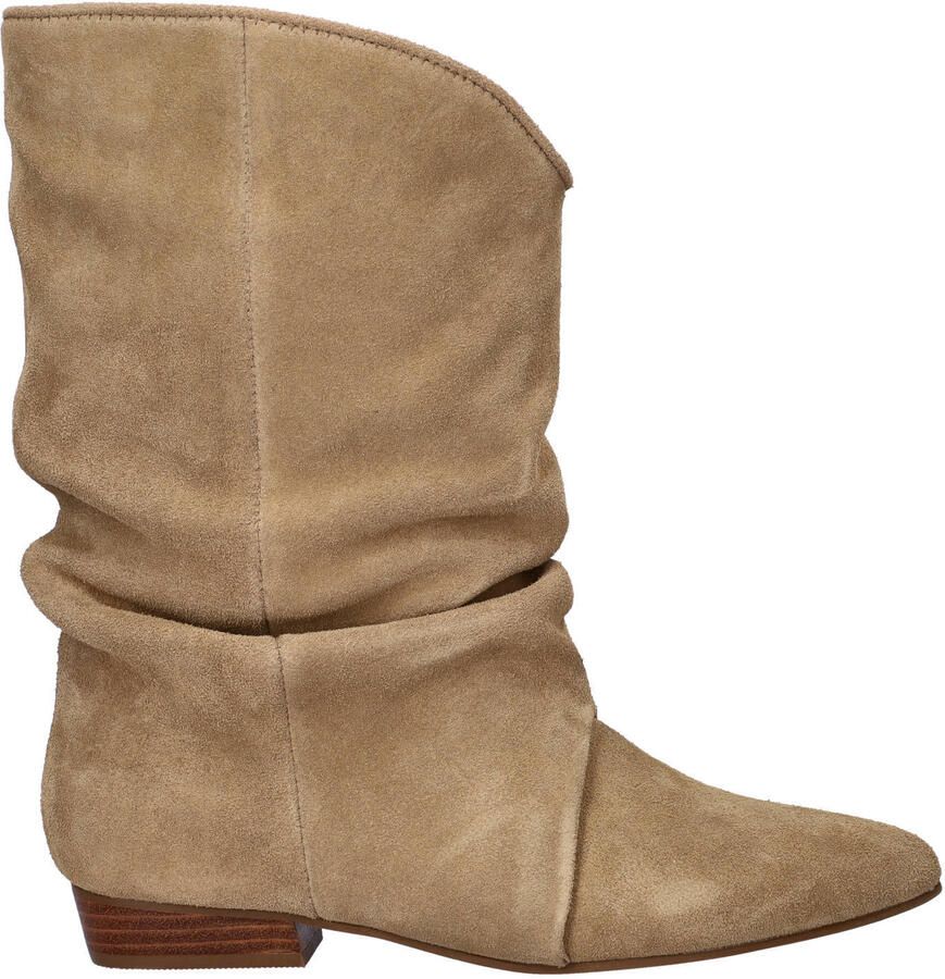 Shoecolate suède enkellaarzen beige