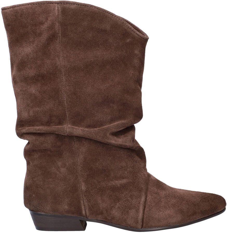 Shoecolate suède enkellaarzen bruin