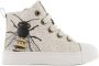 Shoesme Beige Meisjes Leer Printopdruk 25 Sneakers - Thumbnail 2