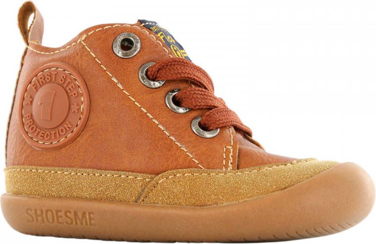 Shoesme BF8W001-F leren babyschoenen cognac Bruin Leer Effen 19 - Foto 3