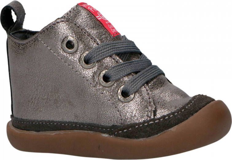 Shoesme BF8W001-F leren babyschoenen loopschoenen zilver Meisjes Leer Effen 20 - Foto 2