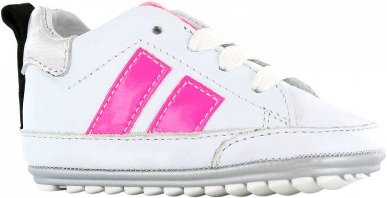Shoesme BP20S024-K leren sneakers wit roze