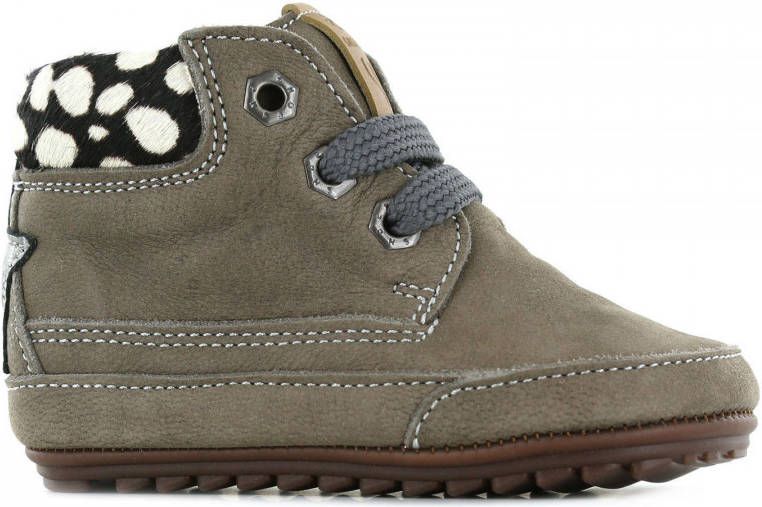 Shoesme BP21W008-A leren babyschoenen grijs Meisjes Leer Dierenprint 21