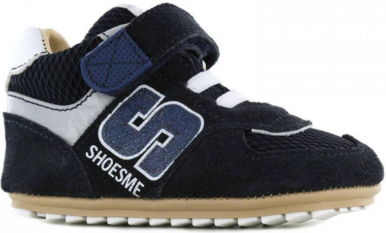 Shoesme BP22S001 C suède sneakers donkerblauw
