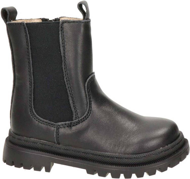 Shoesme leren chelsea boots zwart