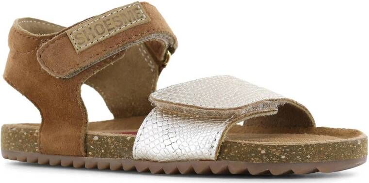 Shoesme leren sandalen bruin goud Meisjes Leer Meerkleurig 27