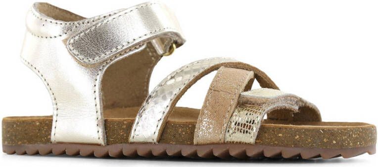 Shoesme leren sandalen goud Meisjes Leer Meerkleurig 26