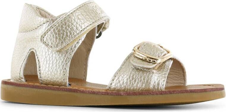 Shoesme leren sandalen goud metallic