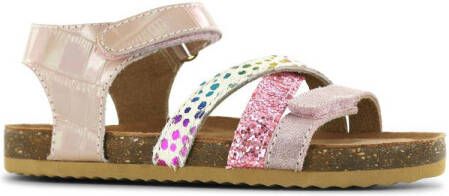 Shoesme leren sandalen roze Meisjes Leer All over print 25
