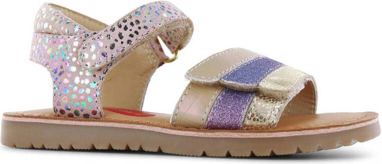 Shoesme leren sandalen roze metallic Meisjes Leer Meerkleurig 26