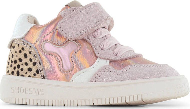 Shoesme Baby Babysneakers Meisjes PINK METALLIC Leer