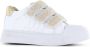 Shoesme leren sneakers wit goud met glitters Meisjes Leer Meerkleurig 30 - Thumbnail 2