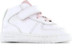 Shoesme Baby | Babysneakers | Meisjes | White Pastel | Leer