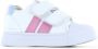 Shoesme Sneakers Meisjes White Pink Blue Leer - Thumbnail 1