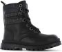 Shoesme leren veterboots met studs zwart Meisjes Leer Effen 26 - Thumbnail 1