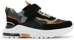 Shoesme Sneakers | Jongens | Black Orange | Leer |